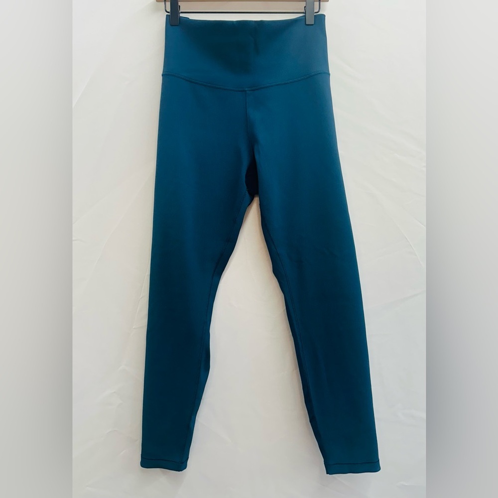 CALIA by Carrie Underwood Dark Teal High Waist Ribbed Workout 7/8 Leggings, XXL